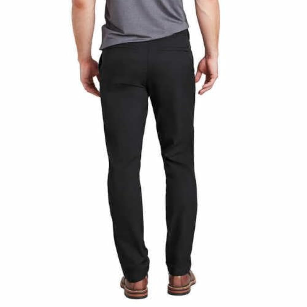 English Laundry Men Flat Front Chino Pants (Black, 32x29) at